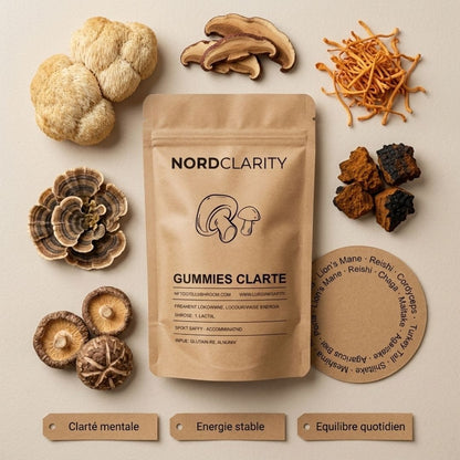 Gummies Clarté — 10 Champignons Fonctionnels