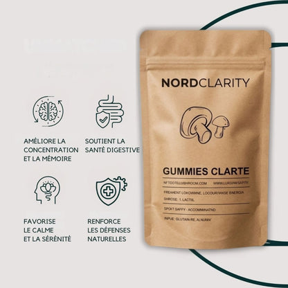 Gummies Clarté — 10 Champignons Fonctionnels