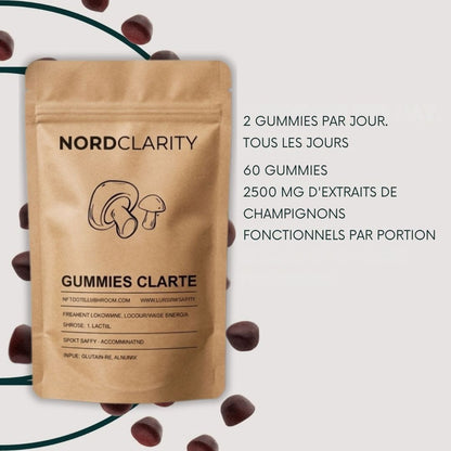Gummies Clarté — 10 Champignons Fonctionnels
